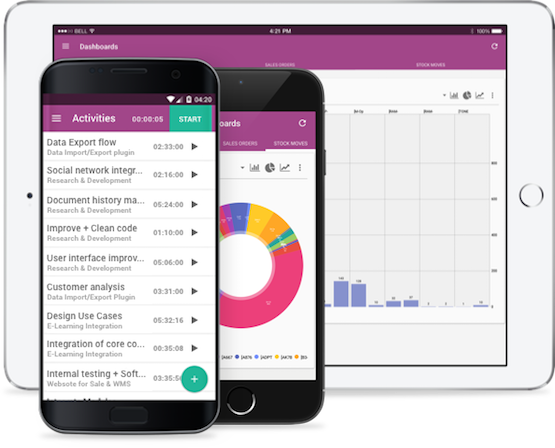 ERP Pour PME | Application mobile Odoo